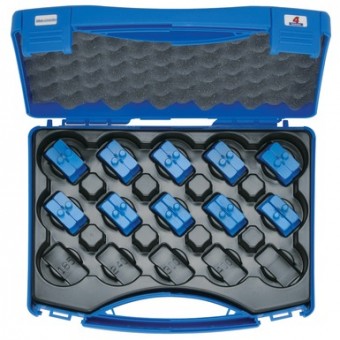 Klauke set krimpovacích matric, 6-150 mm², blue connection® HB 4 v kufru, 10 ks, série K4